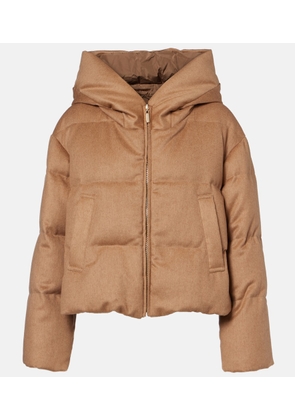 Max Mara Dalia reversible camel hair taffeta down jacket