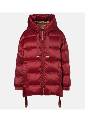 Max Mara Felice hooded taffeta down jacket