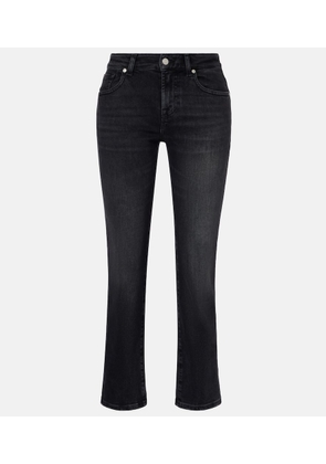 7 For All Mankind Calie Straight cropped mid-rise straight jeans