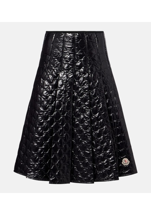 Moncler Quilted midi skirt