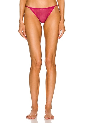 Saint Laurent All Over Logo Underwear in Fuchsia & Rouge - Fuchsia. Size L (also in XS, S, M).