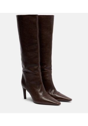 Brunello Cucinelli Monili leather knee-high boots