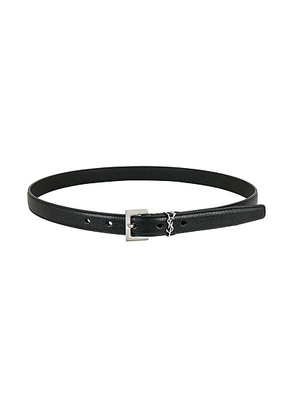 Saint Laurent Monogramme Belt in Noir - Black. Size 100 (also in 105).