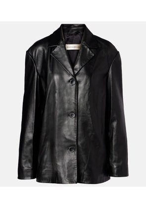 Nour Hammour Opus leather blazer