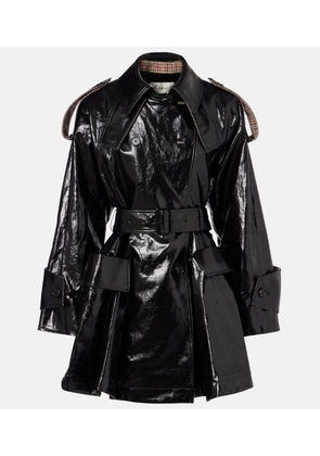 Chloe Belted double-breasted linen coat