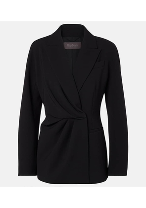 Max Mara Draped cady wrap jacket