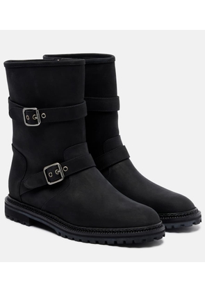 Manolo Blahnik Sulaltrosa leather biker boots