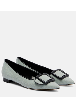 Manolo Blahnik Maysale buckled ballet flats