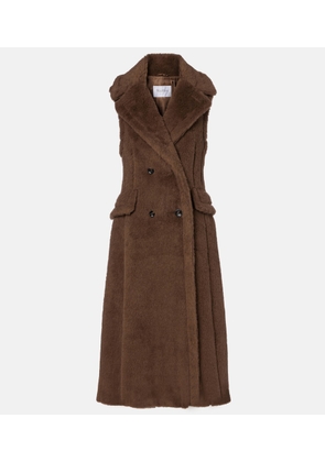 Max Mara Alpaca, wool, and silk Teddy coat