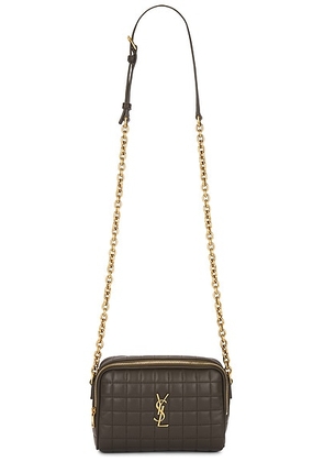 Saint Laurent Mini Camera Bag in Light Musk - Olive,Taupe. Size all.