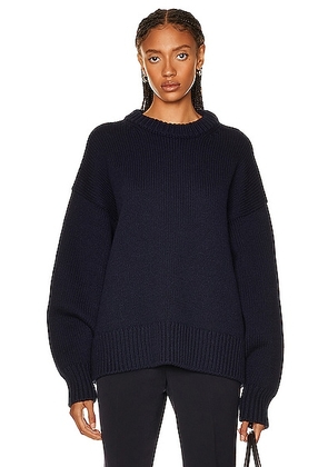 The Row Ophelia Top in Dark Navy - Navy. Size L (also in ).