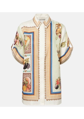 Alemais Mercado printed linen shirt