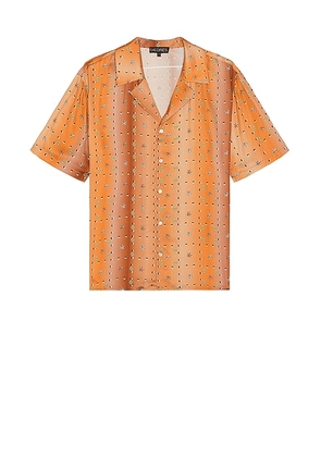 SIEDRES X Fwrd Resort Collar Short Sleeve Shirt in Multi - Orange. Size XS (also in ).