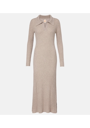 Jardin des Orangers Knitted cashmere polo dress