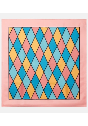 Valentino Rhombelle checked silk scarf