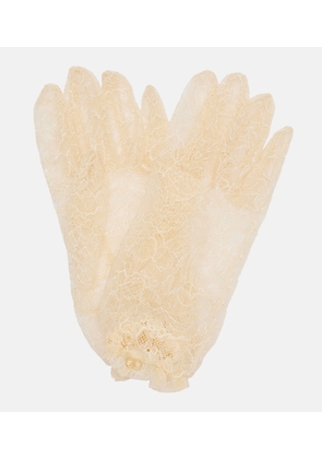 Valentino VLogo lace gloves