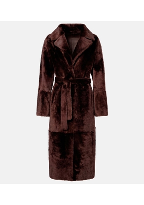 Yves Salomon Belted reversible shearling coat