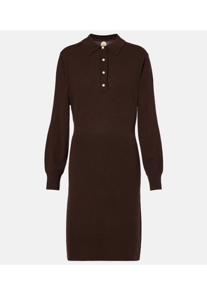 Jardin des Orangers Knitted wool and cashmere polo dress