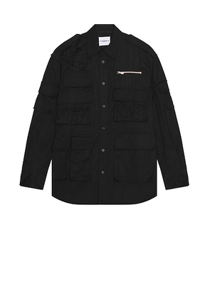 TAKAHIROMIYASHITA The Soloist Back Gusset Sleeve Photo in Black - Black. Size 44 (also in ).