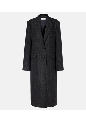 Dries Van Noten Chalk stripe wool coat