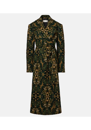 Dries Van Noten Rafaella printed coat
