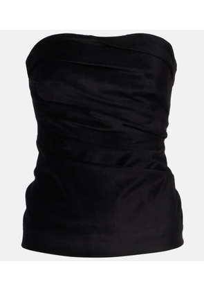 Tove Izel velvet tube top