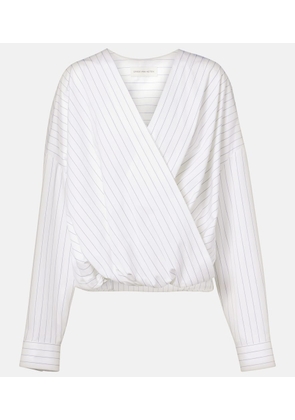 Dries Van Noten Striped cotton top