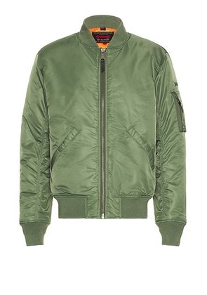 Schott Nylon Flight Jacket in Sage - Green. Size S (also in ).