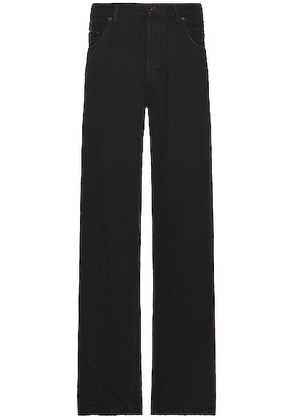 Saint Laurent Extreme Baggy Pant in Neo Carbon Black 3d - Black. Size 36 (also in ).