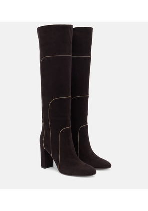 Gianvito Rossi 85 suede knee-high boots