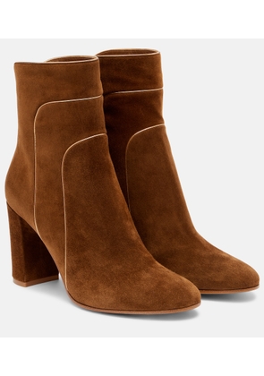 Gianvito Rossi Juliette 85 suede ankle boots
