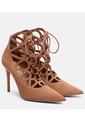 Gianvito Rossi Pointy 95 suede pumps