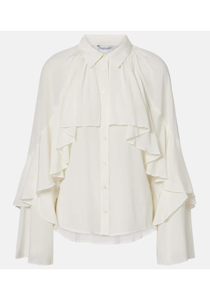 Veronica Beard Demaris ruffled silk-blend blouse