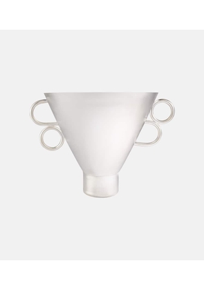 Natalia Criado Vaso silver-plated metal vase