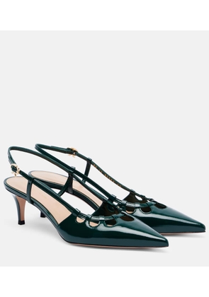 Gianvito Rossi Eloise 55 leather slingback pumps