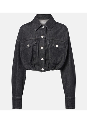 Sportmax Sondrio cropped denim shirt