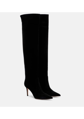Gianvito Rossi Hansen 85 suede knee-high boots