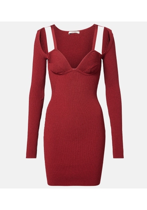 Nensi Dojaka Cutout knitted minidress