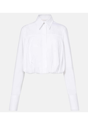 Sportmax Zemira cropped cotton poplin shirt