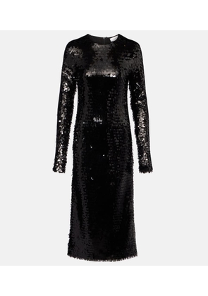 Sportmax Elleni sequined jersey midi dress