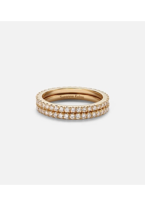 Suzanne Kalan Midi 18kt gold tech ring jackets with diamonds