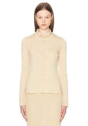 The Row Ikara Top in Champagne - Cream. Size L (also in S).