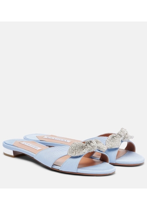 Aquazzura Very Bow Tie embellished flats