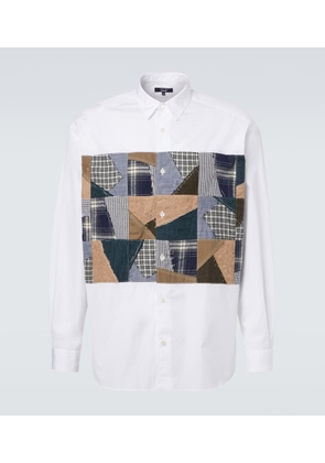 Comme des Garcons Homme Patchwork cotton poplin shirt