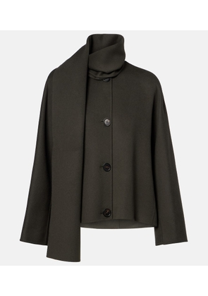 'S Max Mara Kate scarf-detail virgin wool jacket