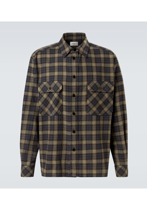 Saint Laurent Checked wool overshirt