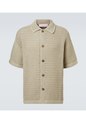 Orlebar Brown Knitted cotton bowling shirt