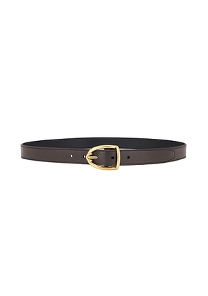 TOM FORD 23mm Angled Buckle Belt in Chocolate - Brown. Size 105 (also in 110, 95).