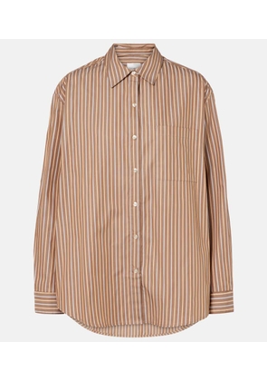 Leset Yoshi striped cotton-blend twill shirt