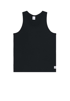 Reigning Champ Lightweight Jersey Tank Top in Black - Black. Size S (also in ).